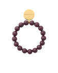 Mini Beads Flex Bracelet aubergine