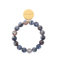 Mini Beads Flex Bracelet blue jeans marble