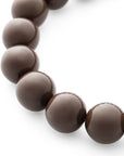 Mini Beads Flex Bracelet chocolate brown