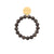 Mini Beads Flex Bracelet dark brown marble