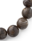Mini Beads Flex Bracelet dark brown marble