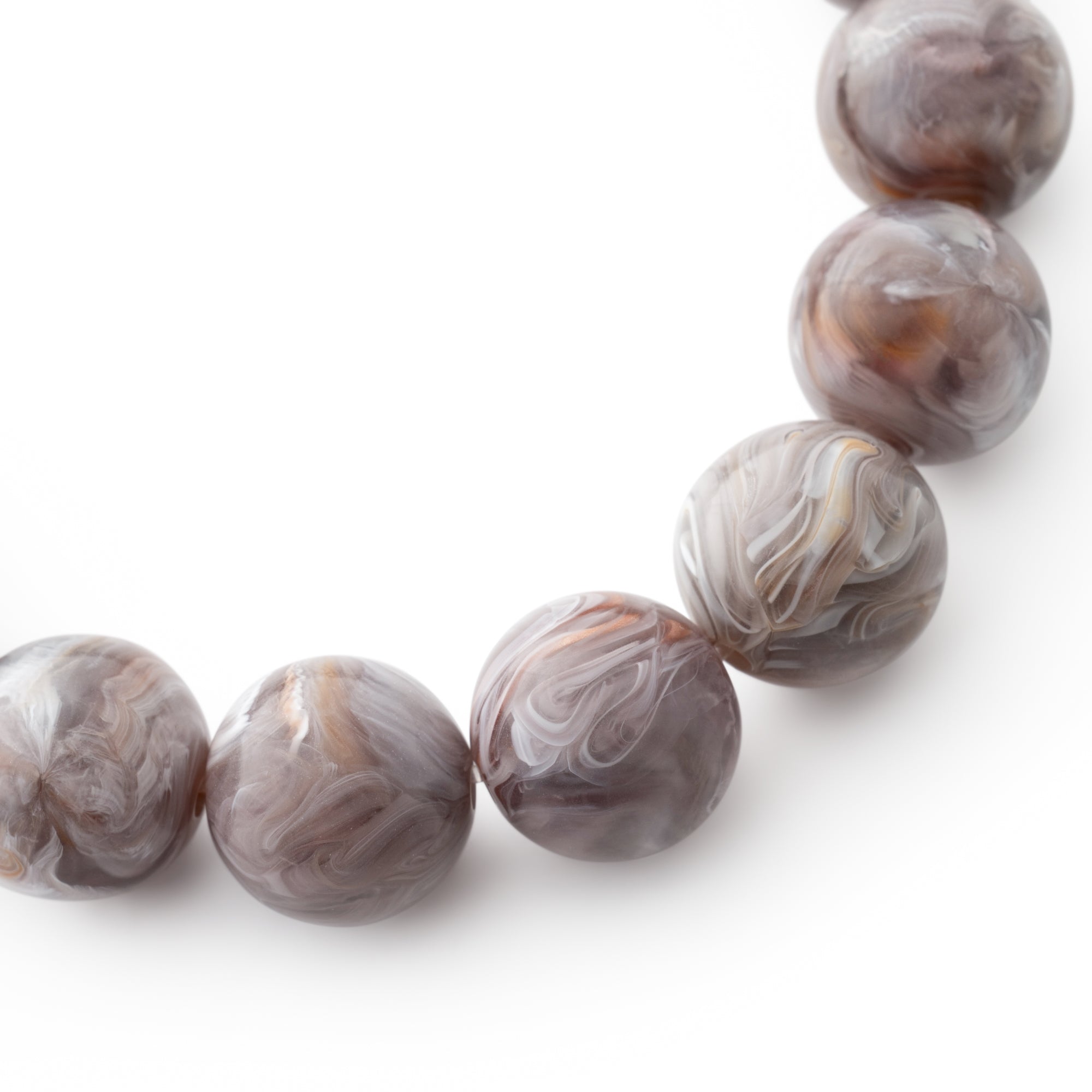 Mini Beads Flex Bracelet taupe marble