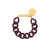 Mini Flat Chain Bracelet aubergine