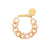 Mini Flat Chain Bracelet creme brulee marble