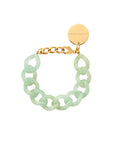 Mini Flat Chain Bracelet Jade