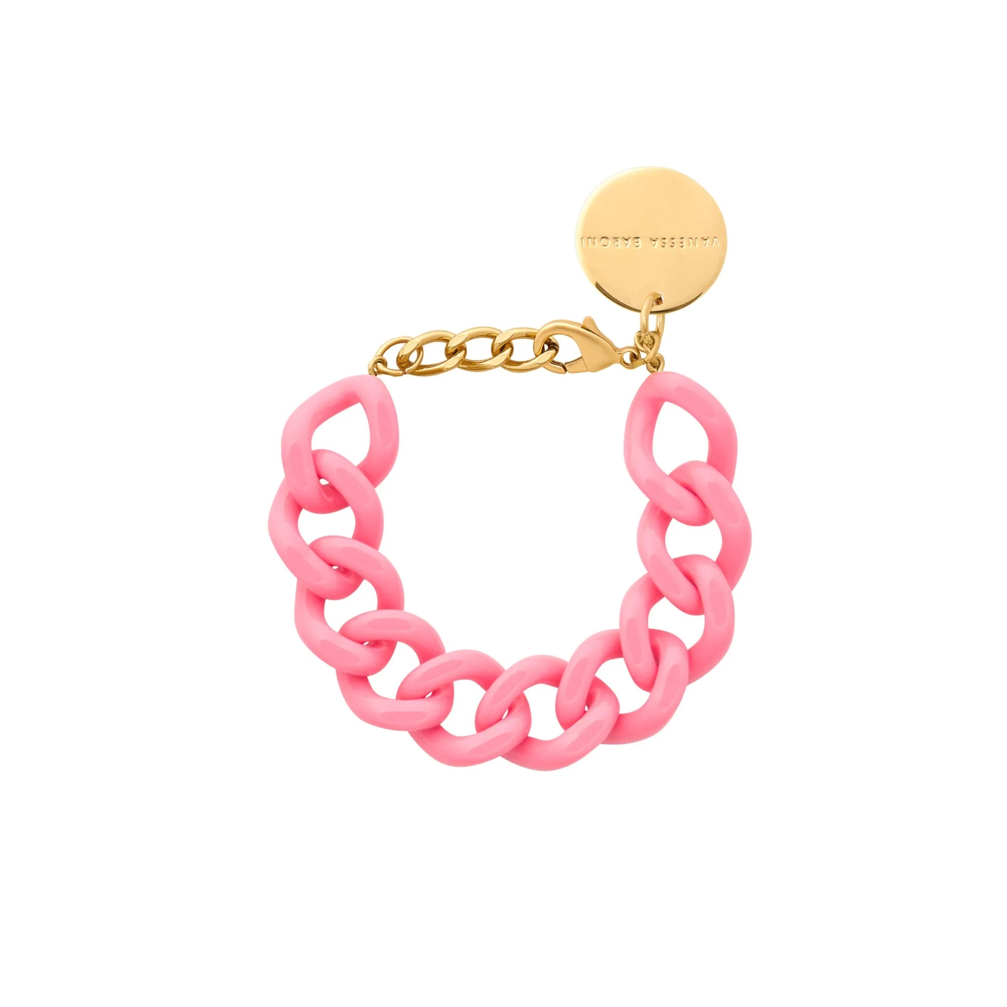 Mini Flat Chain Bracelet Raspberry