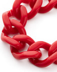 Mini Flat Chain Bracelet scarlet red