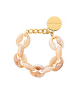 Small Turtle Bracelet creme brulee marble