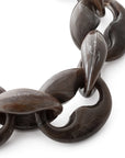 Small Turtle Bracelet dark brown marble