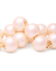 Mini Beads Bracelet Apricot Pearl