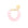 Mini Flat Chain Bracelet Iridescent Neon Pink Marble
