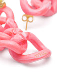Mini Flat Chain Earring Strawberry Icecream
