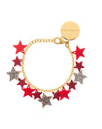 Multi Star Bracelet multi red