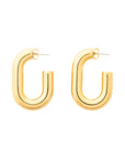 New Oval Earring gold