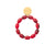 Olive Flex Bracelet red marble