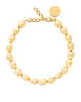 Organic Pearl Necklace Short gold