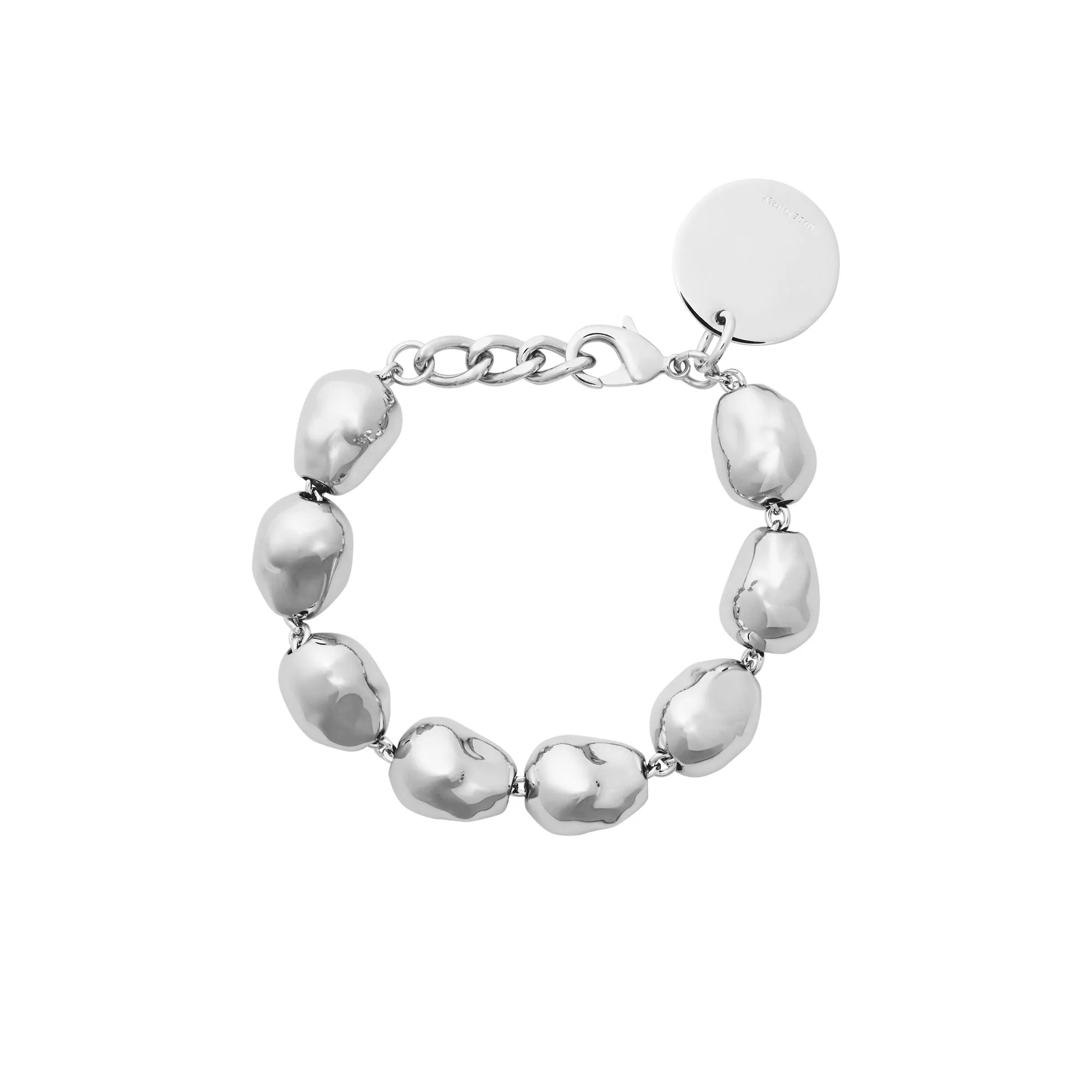 Organic Pearl Bracelet Silver