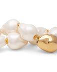 Organic Pearl Bracelet with Gold Pearl