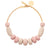 Raffia Multi Beads Necklace Peach Sand