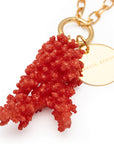 Single Coral Necklace coral