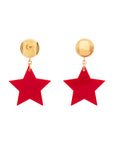 Single Star Earring red