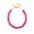 Small Beads Necklace Raspberry Marble