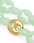 Small Turtle Necklace Short opaline mint