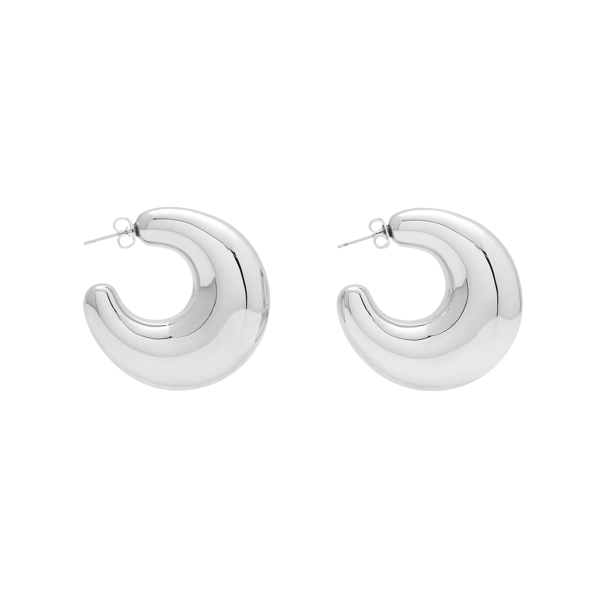 Super Moon Earring Silver