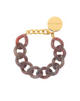 Mini Flat Chain Bracelet ikat marble
