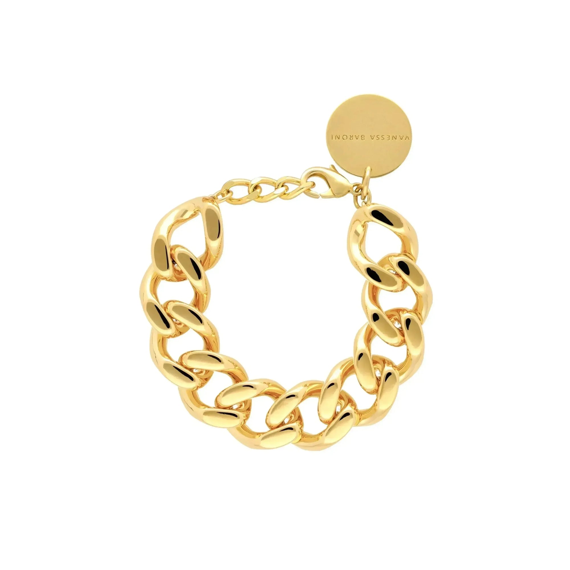 Mini Flat Chain Bracelet Gold - Vanessa Baroni