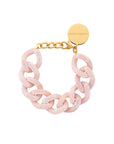 Flat Chain Bracelet ivory rose marble