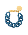 Flat Chain Bracelet petrol