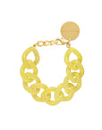 Flat Chain Bracelet Lemon Marble