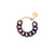 Flat Chain Bracelet aubergine marble