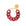 Flat Chain Bracelet Red Marble - Vanessa Baroni