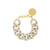 Flat Chain Bracelet Snow Green Marble - Vanessa Baroni