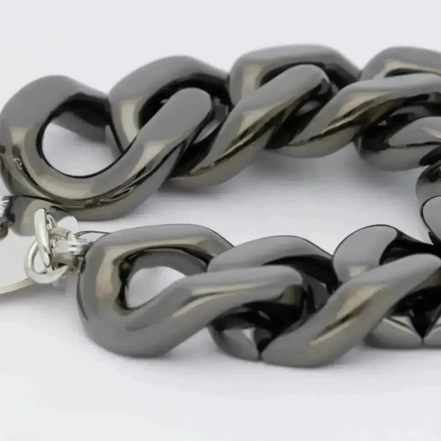 Flat Chain Bracelet Ultrablack - Vanessa Baroni