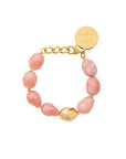 VB X Jennifer Knäble Organic Pearl Bracelet with gold apricot crush