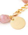 VB X Jennifer Knäble Organic Pearl Bracelet with gold apricot crush