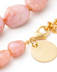 VB X Jennifer Knäble Big Organic Pearl Necklace Short apricot crush