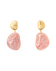 VB X Jennifer Knäble Double Nugget Earring gold - apricot crush