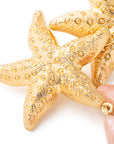 VB X Jennifer Knäble Starfish Drop Earring gold - apricot crush