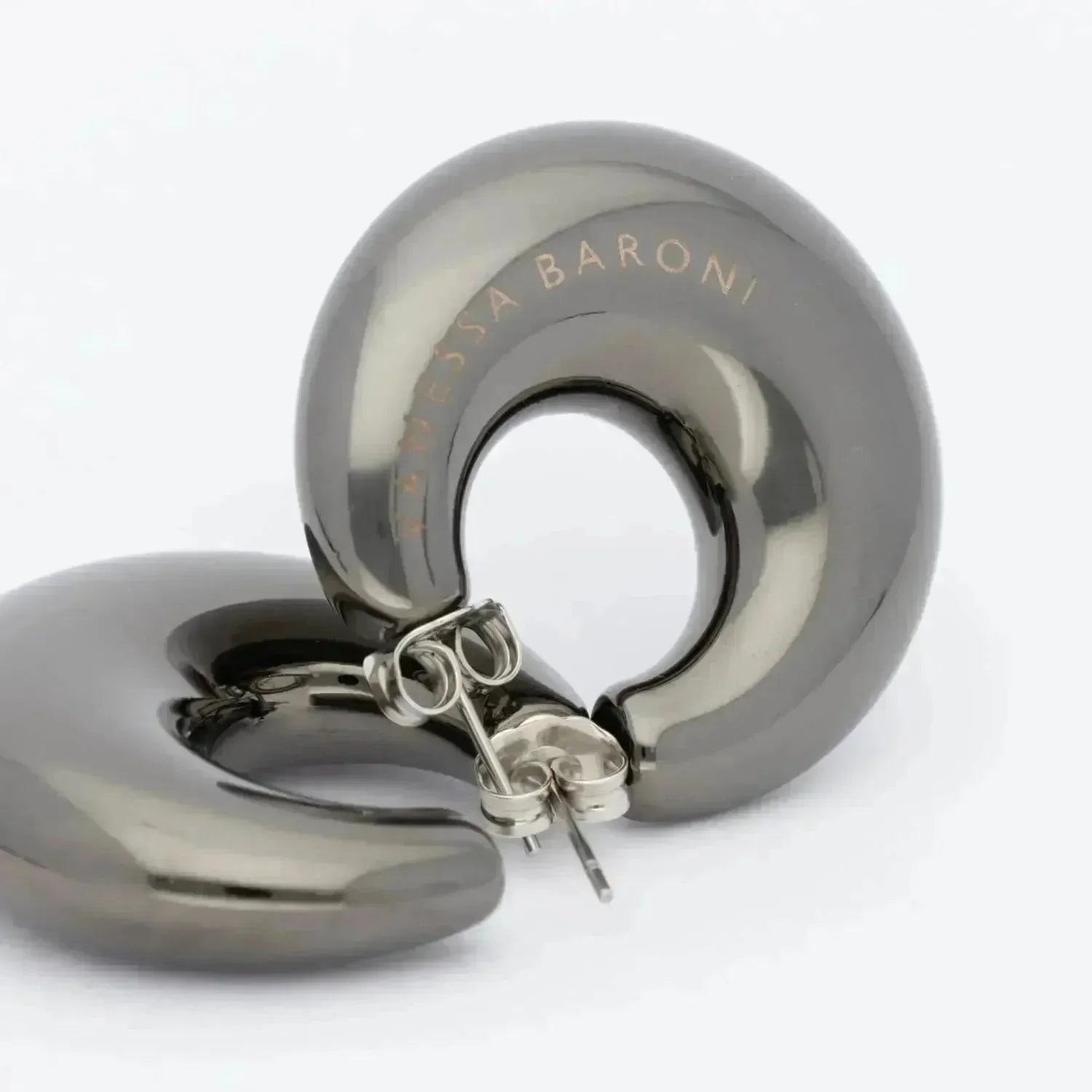 Moon Earring Ultrablack - Vanessa Baroni