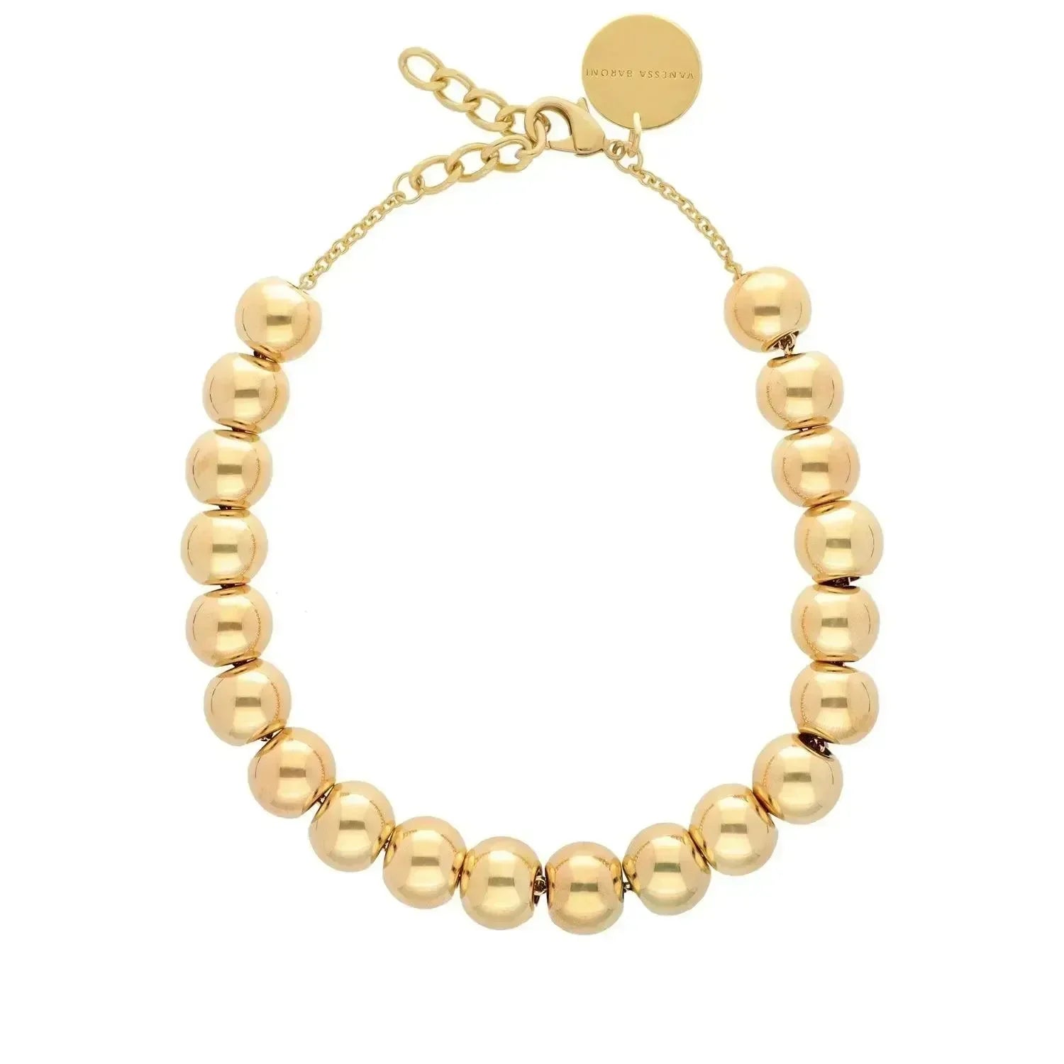 Small Beads Necklace Short Gold - Vanessa Baroni