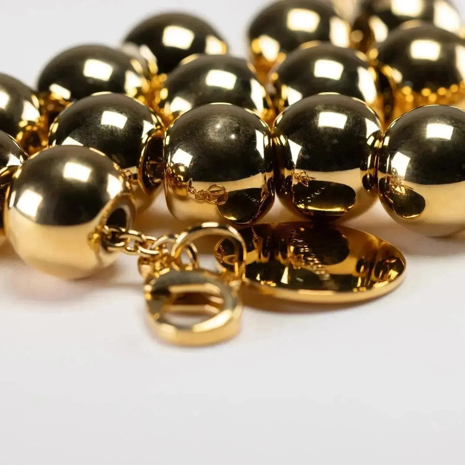 Small Beads Necklace Short Gold - Vanessa Baroni