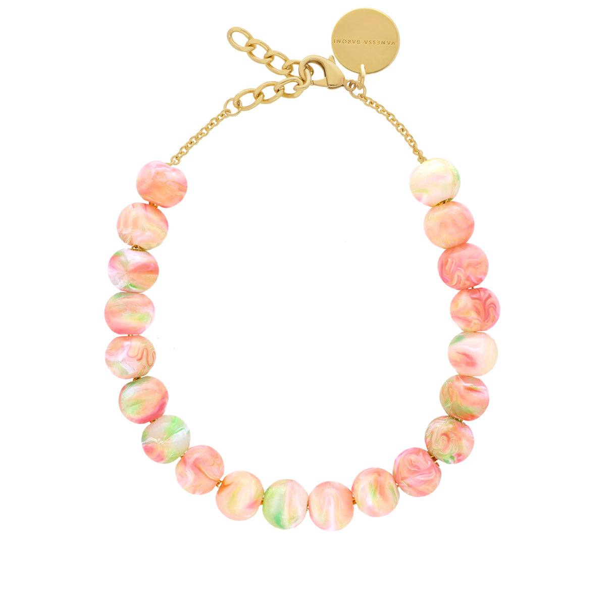 Small Beads Necklace Short Summer Vibe