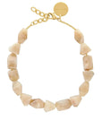 Stone Shaped Necklace Honey Marble - Vanessa Baroni