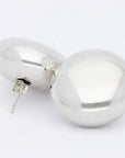 Button Earring Silver - Vanessa Baroni