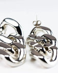 New Flat Chain Earring Silver - Vanessa Baroni