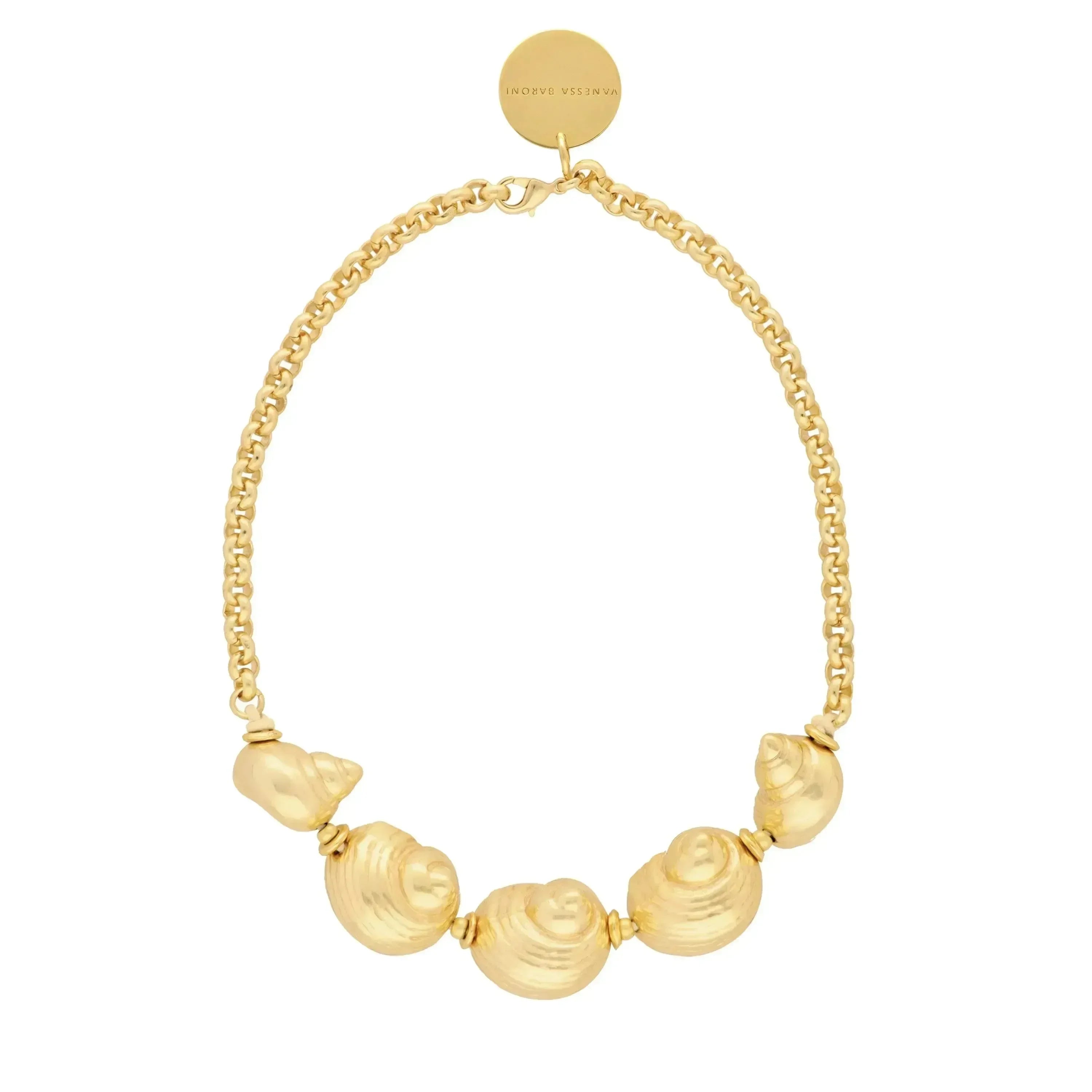 ネックレス・ペンダント Vanessa Baroni Polished Gold-Plated l Necklace Goldene Halsketten - Necklace Gold von Vanessa Baroni